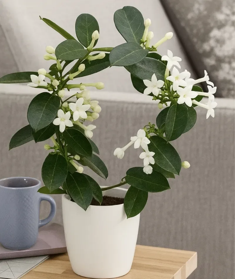 Madagaskar Yasemini - Beyaz Zarafet Çemberi (Stephanotis)